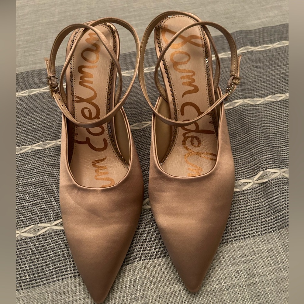 Sam Edelman light pink strapped heals
